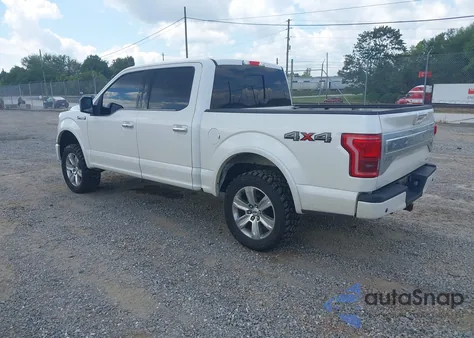 2016 Ford F-150 Platinum z USA, uszkodzony, nr VIN 1FTEW1EF4GFB42768